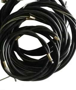 KIT DE CABLE UKSCOOTERS LAMBRETTA GP LI NEGRO INC SPEEDO INDIO ROSCADO NUEVO - Imagen 1 de 1