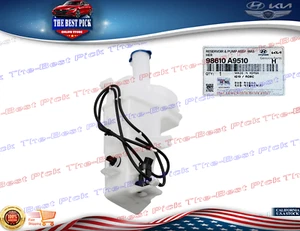 GENUINE Windshield Washer Reservoir Tank w/ Pump OEM 15-21 Kia Sedona 98610A9510 - Foto 1 di 4