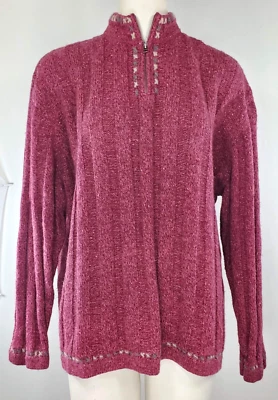 Woolrich Sweater - Size 2XL - Dark Pink - Image 1 of 4