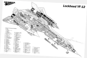 Lockheed Yf-12 Cutaway Poster 24in x36in - Picture 1 of 1