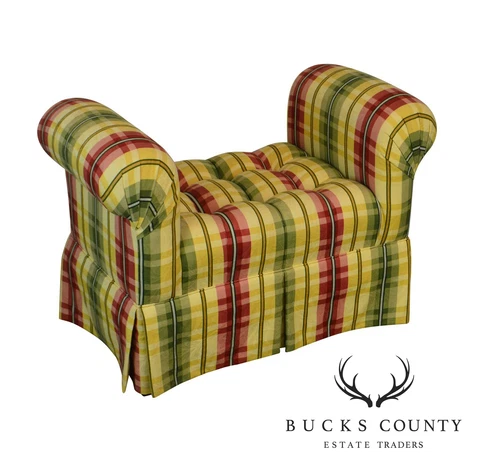 Custom Tufted Upholstered Bench: Brandywine Design by Calico Corners Cover