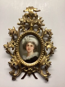 Elisabeth Louise Vigee Le Brun autoritratto olio su porcellana - Foto 1 di 17