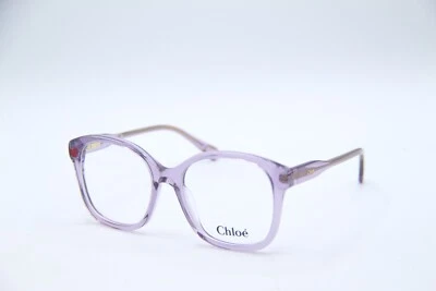 NEW CHLOE CC0013O 002 PURPLE GOLD AUTHENTIC EYEGLASSES 48-16 - Image 1 of 3
