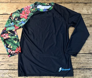 Ovovod Girls Size 11-12 Tropical Print Rash Guard NWT  - Picture 1 of 7