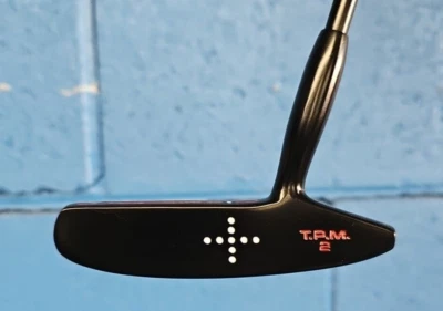 CUSTOM BLACK SPALDING T.P.M. 2 PUTTER BLACK SHAFT NEW SUPER STROKE GRIP 35" - Image 1 of 4