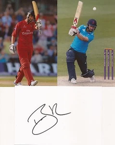 INGLATERRA Y LANCASHIRE: TARJETA BLANCA FIRMADA POR TOM SMITH 6x4 + 2 fotos sin firmar + certificado de autenticidad - Imagen 1 de 1