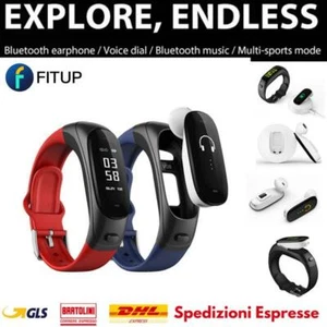 FITUP EARBAND V08S NOIR ANDROID IOS XIAOMI SAMSUNG HUAWEI APPLE - Foto 1 di 10