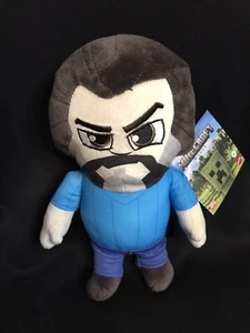 Peluche negro con licencia Steve Jack película Minecraft 8” nuevo con etiquetas - Imagen 1 de 3