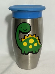 Neu geöffnete Verpackung - HOGG 10 Unzen Rundum Schnabeltasse mit Vinyl Dinosaurier Grafik. - Bild 1 von 6