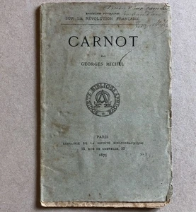 Georges Michel — Carnot — é.o. + envoi — Société bibliographique — 1875. - Bild 1 von 5