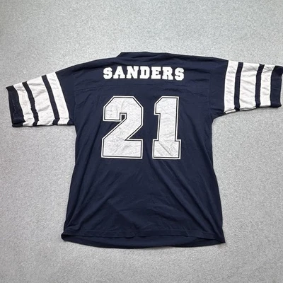 Camiseta De Colección NFL 90’s Deion Sanders Dallas Cowboys Logo 7 Talla L Puntada Única Foto 1 de 4