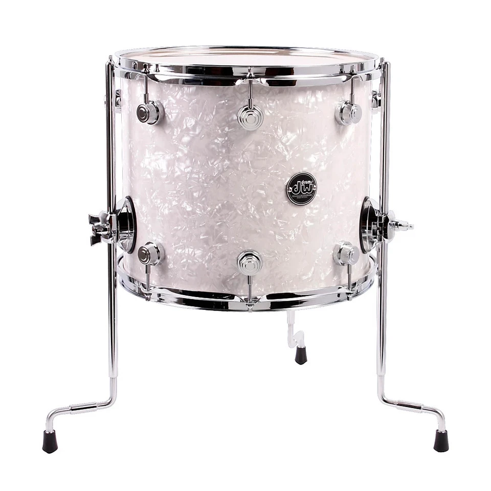 DW Performance Series 12x14 Floor Tom - White Marine