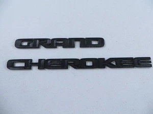 Genuine OEM 2017-2022 Jeep Gran Cherokee Black Door Badge Emblems Logo - Picture 1 of 5