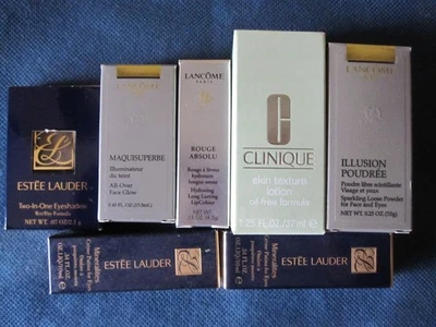 7 DIFF DEALER LOT LANCOME ESTEE LAUDER BROW LIP MAKEUP EYELINER VARIETY NEW! - Image 1 of 3