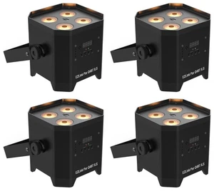 (4) Chauvet DJ EZLink Par Q4BT ILS RGBA Rechargeable Par Wash Lights w/Bluetooth - Picture 1 of 12