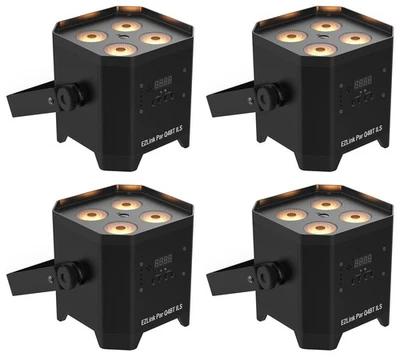 (4) Chauvet DJ EZLink Par Q4BT ILS RGBA Rechargeable Par Wash Lights w/Bluetooth - Image 1 of 4