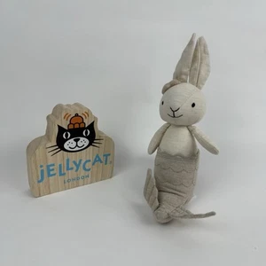 Jellycat Crema MerBunny Sirena Conejito Lino Gorro Peluche 12" Mediano Suave Juguete - Imagen 1 de 5