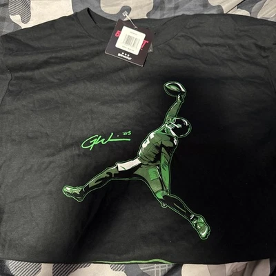 Breakingt Black Men’s M New York Jets Garrett Wilson: captura de aire con una mano (nuevo con etiquetas) Foto 1 de 4