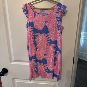 Girls Lilly Pulitzer Pink Pineapple Sundress Size Girls Large 8-10 - Picture 1 of 3