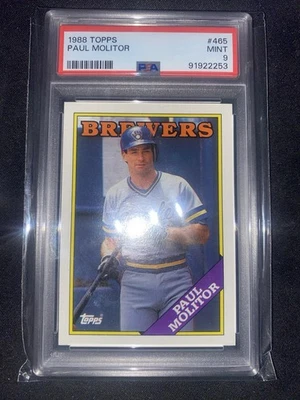 1988 Topps - Paul Molitor #465 PSA 9 Foto 1 de 2