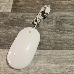 OEM Apple Mighty Mouse Wired USB Model A1152 White TESTED WORKS! - Picture 1 of 6