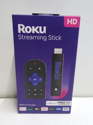 Roku Streaming Stick HD 2025 HD Roku Streaming Device for TV W/ Voice Remote NEW - Image 1 of 3