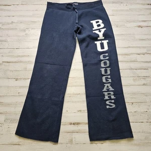 BYU Cougars Damen XL Low Rise Spellout Jogginghose weites Bein Jansport Komfort Y2K - Bild 1 von 6
