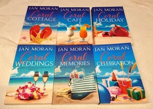 Coral Cottage At Summer Beach Series Lot of #1-6 Trade PB Books By Jan Moran - Foto 1 di 11