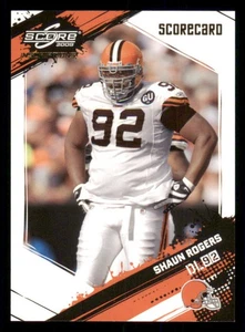 2009 Score Inscriptions Scorecard #72 Shaun Rogers /50 - Picture 1 of 2