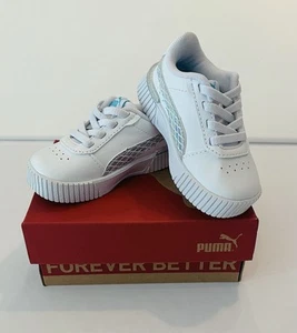 Puma Carina 2.0 Mermaid Toddler Girl Shoes Size 5 Slip On Sneakers New - Picture 1 of 4