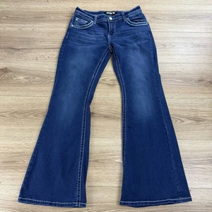 Sky Premium Collection Damen Schlagjeans Gr. 9/10 Engelsflügel dunkelblau - Bild 1 von 11