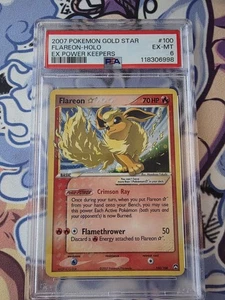 2007 POKEMON GOLD STAR #100FLAREON-HOLO EX-MTEX POWER KEEPERS - Picture 1 of 1
