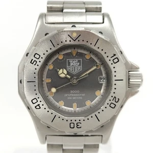 TAG HEUER Professional 3000 Stainless Steel Quartz Gray Dial 932.203 Working - Picture 1 of 10