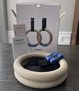 Pace Earth Aracky Birke Holz Gymnastikringe 1500lbs! mit Handband - Bild 1 von 8