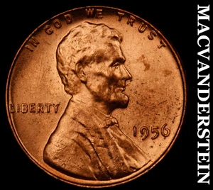 1956 Lincoln Wheat Cent-Choice Gem Brilliant Unc Lustrous No Reserve #KLB2980 - Picture 1 of 2
