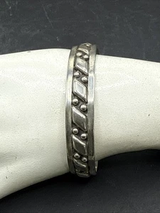❤️ Vintage Taxco Mexico Sterling Silber Armreif Armband 26,9 g - Bild 1 von 7