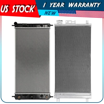 Radiator and AC Condenser Kit For 08-12 Chevrolet Malibu 2006-2010 Pontiac G6 - Image 1 of 4