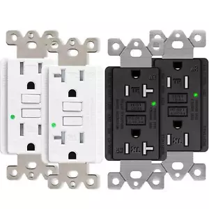 15 amp/20 ampere presa GFCI resistente alle manomissioni WR presa guasto terreno esterna - Foto 1 di 22