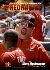 2009 Fargo-Moorhead RedHawks Team Issue #13 Steve Montgomery Pitching Coach Card