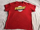 The Big Bang Theory Bazinga ! T-shirt logo série TV flash rouge X-Large
