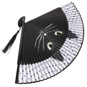 Handcrafted Bamboo Hand Fan Oriental Performance Fan for Stage or Display
