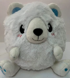 Peluche ours polaire blanc 7" peluche peluche ronde écrasable - Photo 1/7