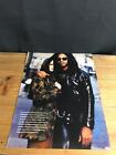 1992 Magazine 9X12 Color Photo Clipping Of Lenny Kravitz Hugging Vanessa Paradis