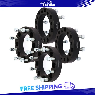 8x6.5 to 8x180 1.5" (4) Wheel Adapters For Chevy Silverado GMC Sierra 2500 3500 - Image 1 of 4