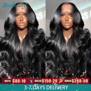 HD 13X6 Body Wave Lace Frontal Wig 5X5 Ready To Wear Go Glueless Human Hair Wig - Picture 1 of 14