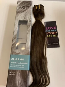 shebybeyoundthebeauty clip in human hair extensions#3 Medium Brown - Picture 1 of 12