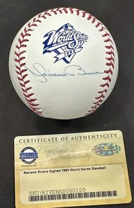Mariano Rivera Signed Yankees 1999 World Series Logo Baseball MVP Auto Steiner - Picture 1 of 10