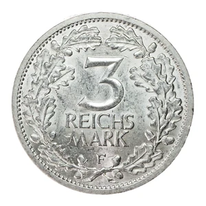 3 Reichsmark 1931 F, Weimarer Republik - Bild 1 von 2