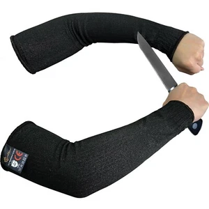 EvridWear schwarze Armschutzhülsen schnittfeste Ärmel Armschutz, 1 Paar - Bild 1 von 9