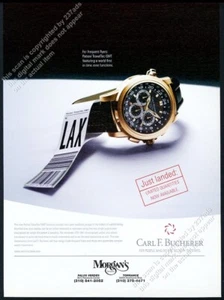 Reloj Carl F Bucherer Patravi TravelTec GMT 2008 foto anuncio impreso vintage - Imagen 1 de 7